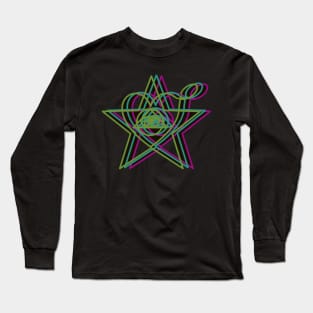 Trippy eye star Long Sleeve T-Shirt